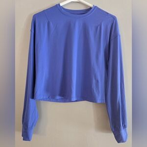 Lululemon Abrasion-Resistant Training Long Sleeve Shirt, Wild Indigo, Size 10